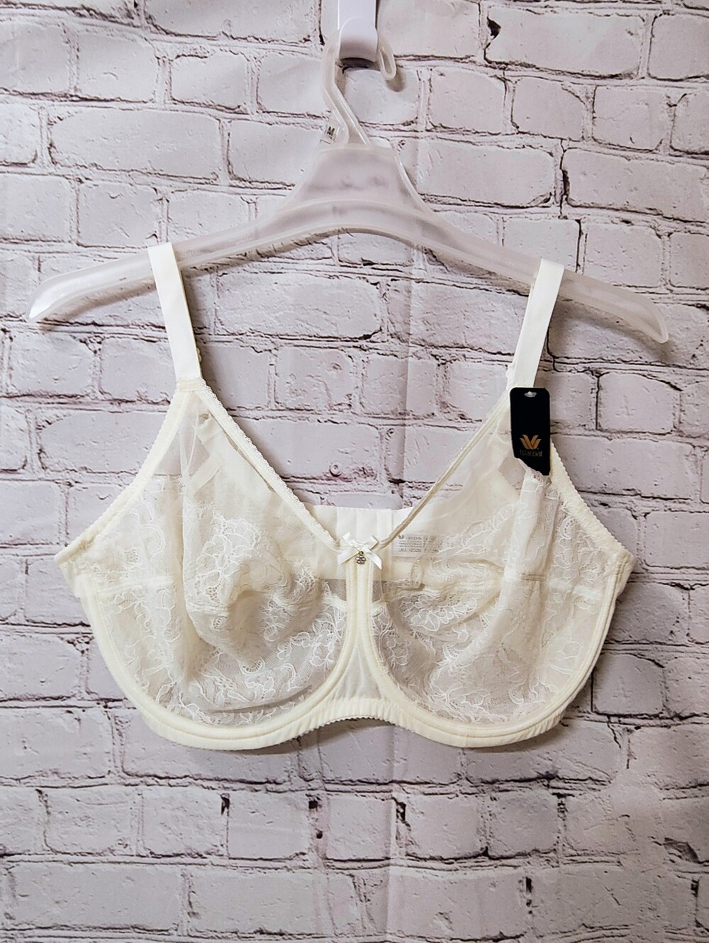 Wacoal Retro Chic Full Figure Underwire Cream Bra 42DDD NWT Renaissance